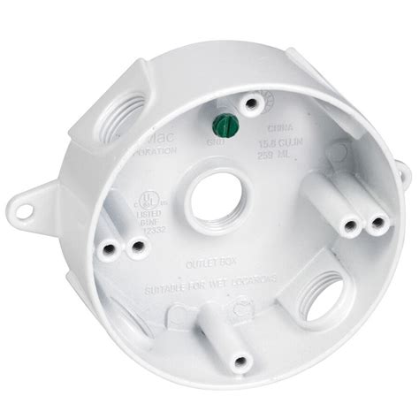 4 junction box round|outdoor round electrical box.